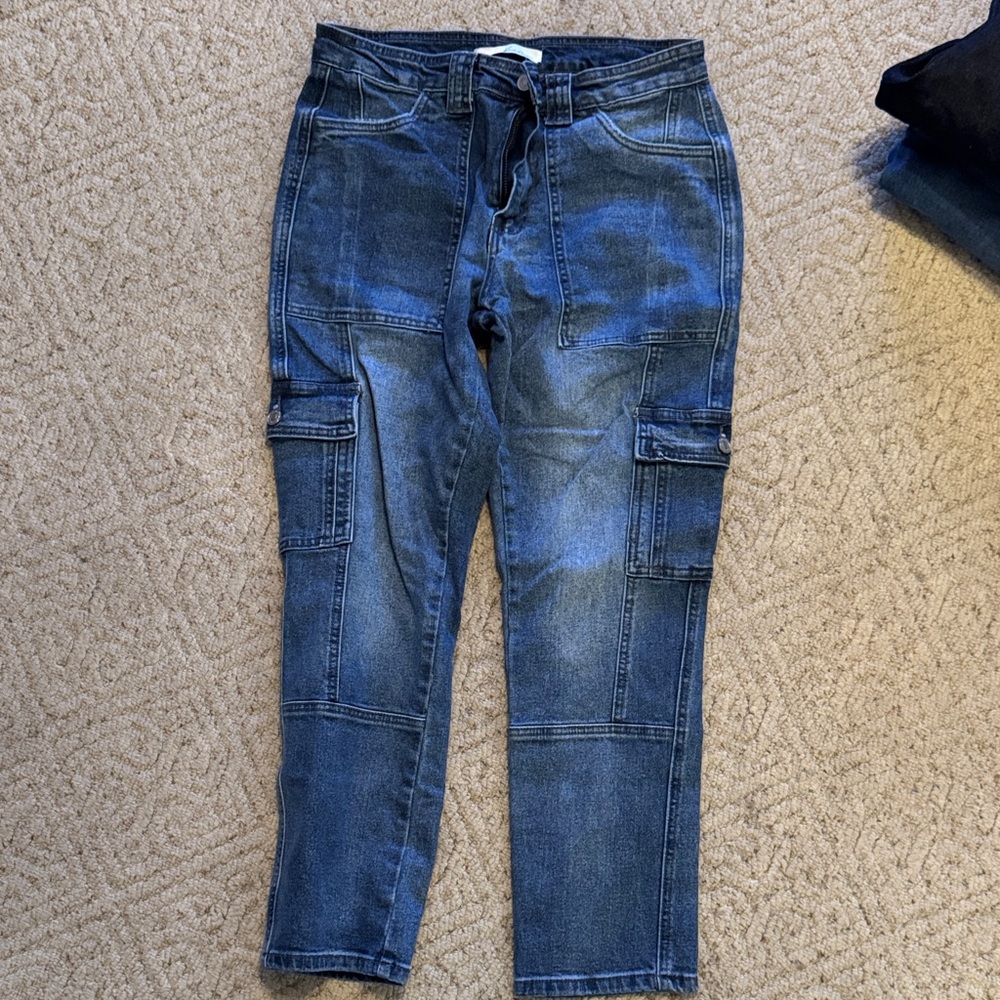 KanCan Dark Wash Denim with Pockets